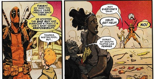 Something Very Bad Happens to Willie Lumpkin Today in Black Panther/Deadpool #1 (Spoilers)