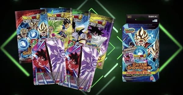 Dragon Ball Super Saiyan Showdown premium packs. Credit: Bandai