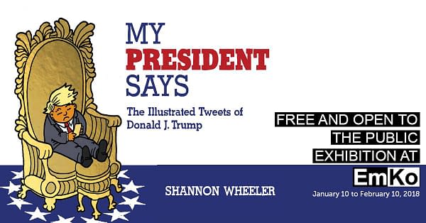 Shannon Wheeler's Exhibition of Trump Cartoons, Across From Mar-A-Lago