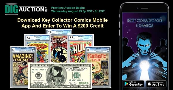 The Key Collector Comics App is Giving Away $200 in Credit for the Diamond International Galleries Comic Auction