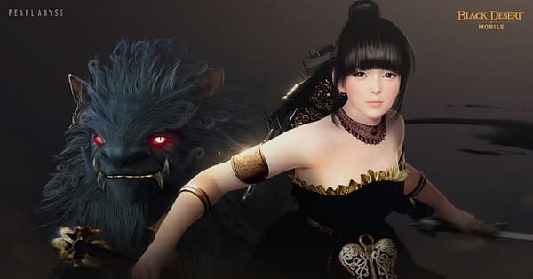A look at the Tamer class along with the divine beast Heilang in Black Desert Mobile, courtesy of Pearl Abyss.