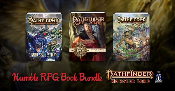 A sample of the books you can get from the Monster Lore collection, courtesy of Humble Bundle.