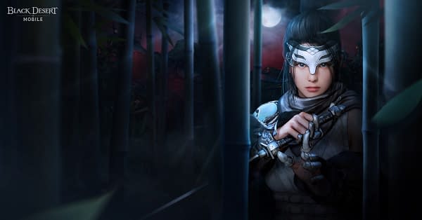 From the shadows, the Kunoichi class strikes in Black Desert Mobile. Courtesy of Pearl Abyss.