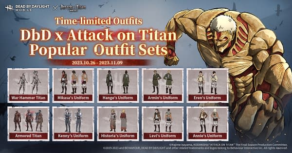 Dead By Daylight Mobile Releases Attack On Titan Event
