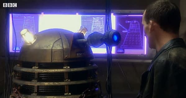 Doctor Who looks back on the modern run of the Daleks (Image: BBC screencap)