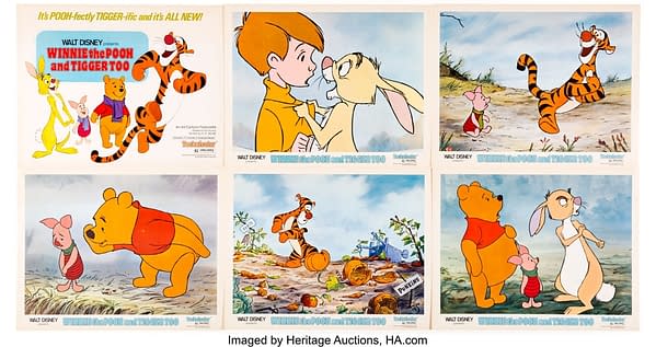 Winnie the Pooh and Tigger Too! Lobby Card Set of 6 (Buena Vista, 1974). Credit: Heritage Auctions