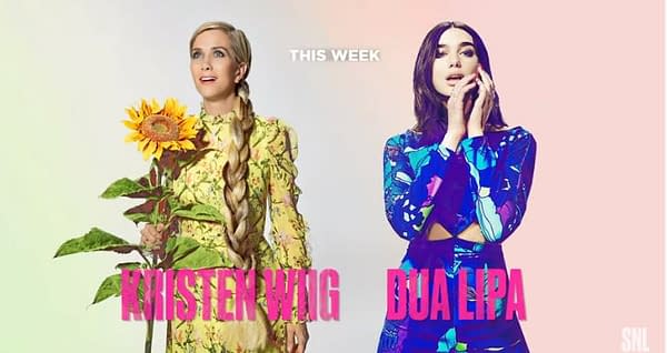 Saturday Night Live ends the year with Kristen Wiig and Dua Lipa (Image: NBCU)