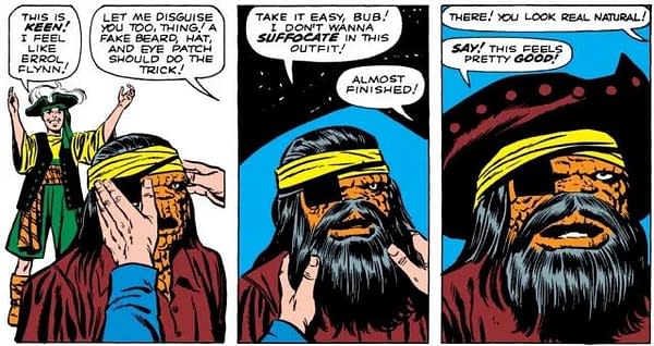 How Long Until The Thing Has A Beard In The Comic Books As Well?