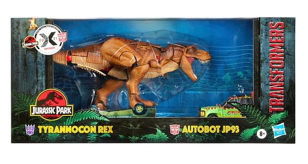 Hasbro Reveals Transformers x Jurassic Park T-Rex and Jeep Set