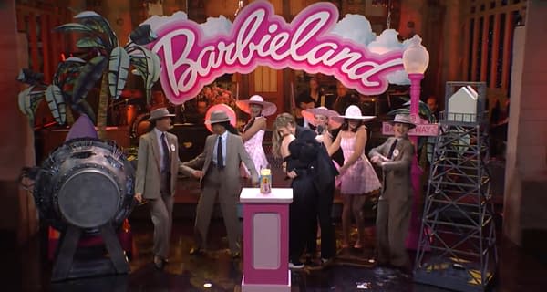 SNL: Gosling, Blunt Go Taylor Swift for "Barbenheimer" Summer Goodbye