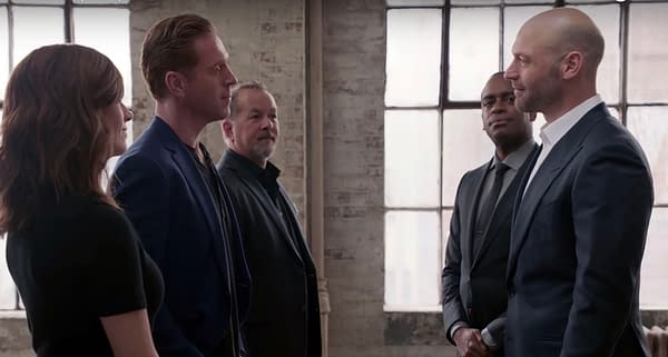 Axe meets a new threat in the fifth season of Billions, courtesy of Showtime.
