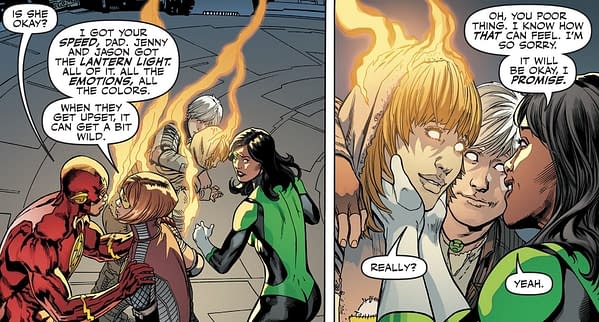 DC Superheroes In Love (Justice League #38, Batman #40, and Green Lanterns #40 Spoilers)