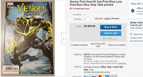 Venom First Host #3 Booms on eBay After One Tweet From Donny Cates