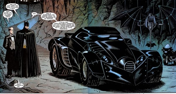 The Batmobile, Batman's trusted speedster.