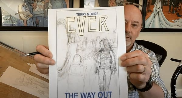Ever cover sketch. Credit: Terry Moore's YouTube.