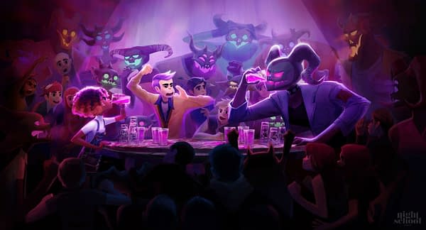 Oxenfree Developer's Next Game Tasks You with Out-Drinking the Devil