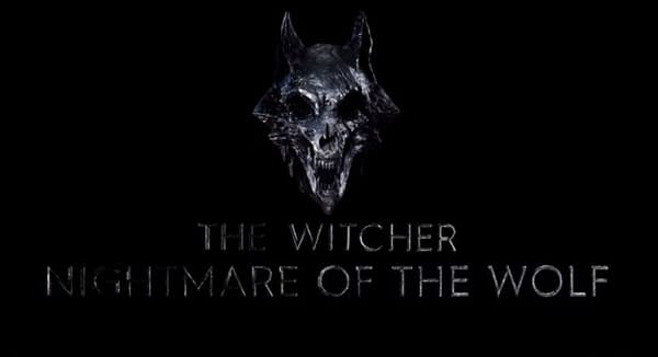 The Witcher released the official logo for the 2021 anime film. (Image: Netflix screencap)