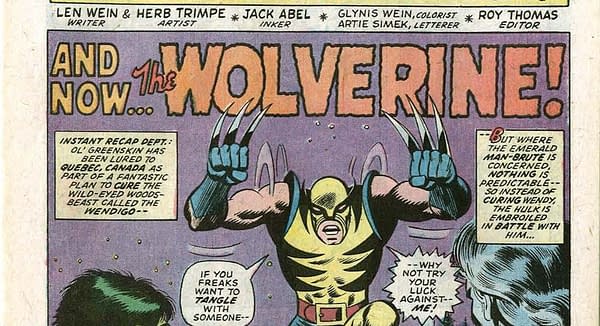 Marvel Now Crediting Roy Thomas As Co-Creator Of Wolverine