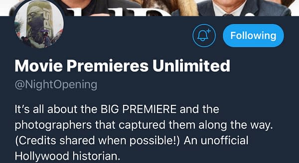 Movie Twitter Account You Should Follow: Movie Premieres Unlimited