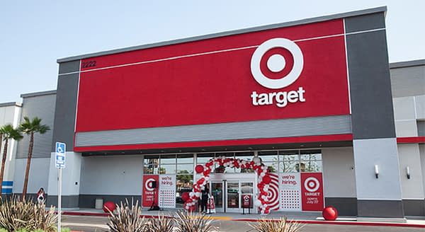 A Target store, known for its "bullseye" logo and red-and-white color scheme. Source: Target Corporation