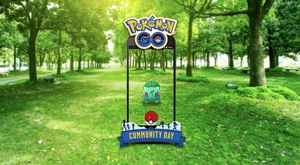 Community Day Classic: Bulbasaur graphic in Pokémon GO. Credit: Niantic