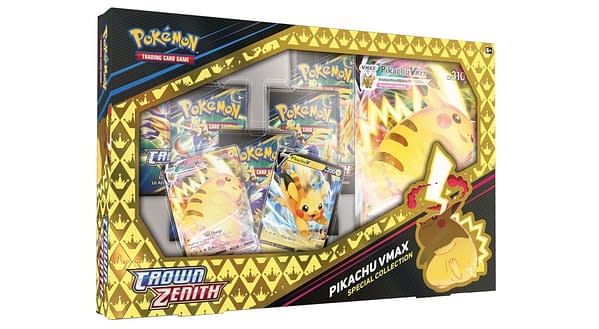 Crown Zenith Pikachu VMAX Special Collection. Credit: Pokémon TCG 