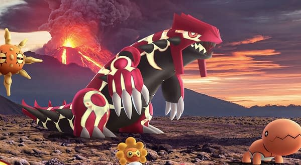 Primal Groudon in Pokémon GO. Credit: Niantic