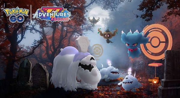 Halloween 2023 event graphic in Pokémon GO. Credit: Niantic
