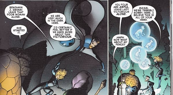 Can The FF Read Logos When They Are Spoken Aloud? (Fantastic Four #6 Spoilers)
