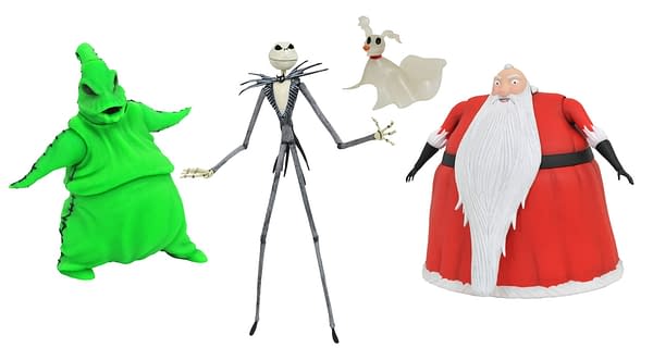 SDCC 2020 THE NIGHTMARE BEFORE CHRISTMAS LIGHTED ACTION FIGURE BOX SET