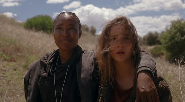 WARRIOR NUN (L to R) TOYA TURNER as SHOTGUN MARY and ALBA BAPTISTA as AVA in EPISODE 6 of WARRIOR NUN. Cr. Courtesy of Netflix/NETFLIX © 2020