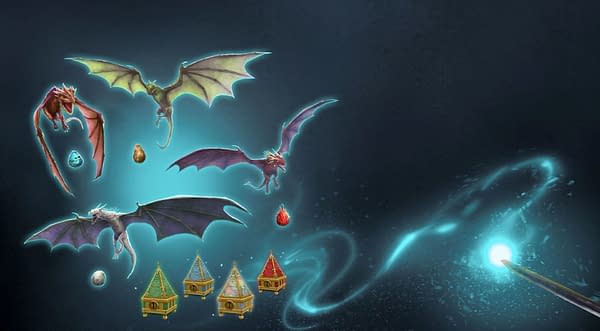 Dragons in Harry Potter: Wizards Unite. Credit: Niantic