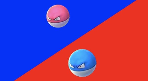 Voltorb Shiny comparison in Pokémon GO. Credit: Niantic