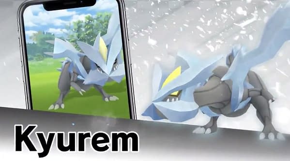 Kyurem in Pokémon GO. Credit: Niantic