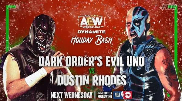 Evil Uno faces Dustin Rhodes on AEW Dynamite's Holiday Bash