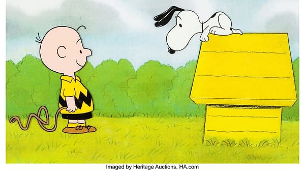 Charlie Brown and Snoopy Show production cel. Credit: Heritage Auctions