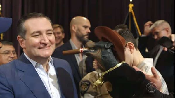 Check Out Triumph the Insult Comic Dog's Bipartisan Beto O'Rourke, Ted Cruz Takedown (VIDEO)