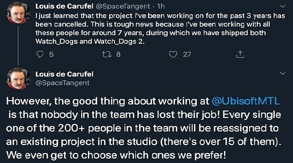 Ubisoft Apparently Killed A Three-Year-Old Secret Project