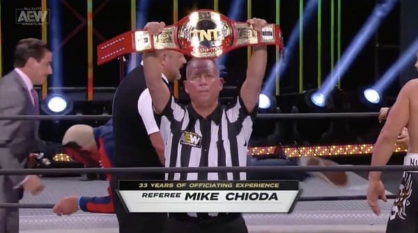 Former WWE ref Mike Chioda made a surprise debut on AEW Dynamite.