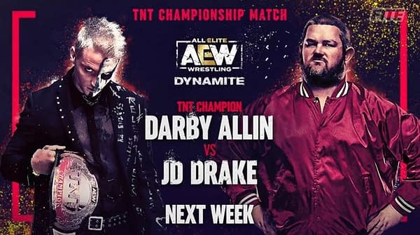 Darby Allin will defend the TNT Championship against JD Drake on AEW Dynamite next week, April 7th.