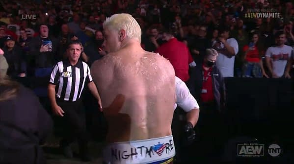 AEW Dynamite: Cody Rhodes Put Through Flaming Table w/ Bad Sunburn