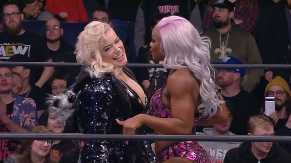 Taya Valkyrie and Jade Cargill appear on AEW Dynamite.