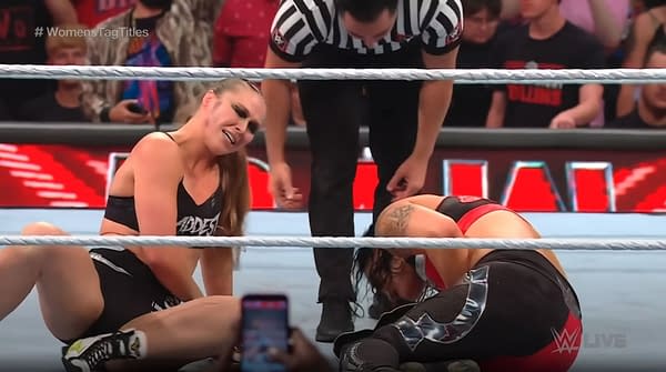 Ronda Rousey and Shayna Baszler appear on WWE Raw