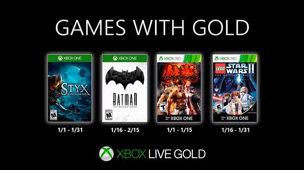 Xbox Revealed The Games With Gold Coming January 2020