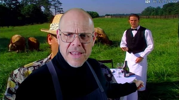 Alton Brown revisits his past with Good Eats: Reloaded, courtesy of Cooking Channel.