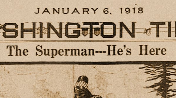 The Superman--He's Here, The Washington Times, 06 Jan 1918, via newspapers.com.