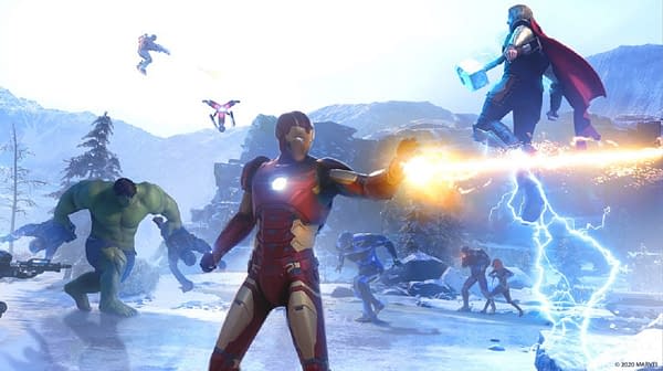 A look at the primary team of Avengers hard at work, courtesy of Square Enix.
