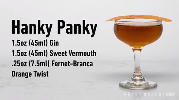 Your next cocktail recipe from the fine folks at Perry Mason (Image: HBO)