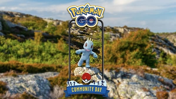 Machop Community Day graphic for Pokémon GO. Credit: Niantic