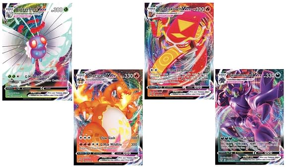 The Pokémon VMAX Cards of Darkness Ablaze. Credit: Pokémon TCG